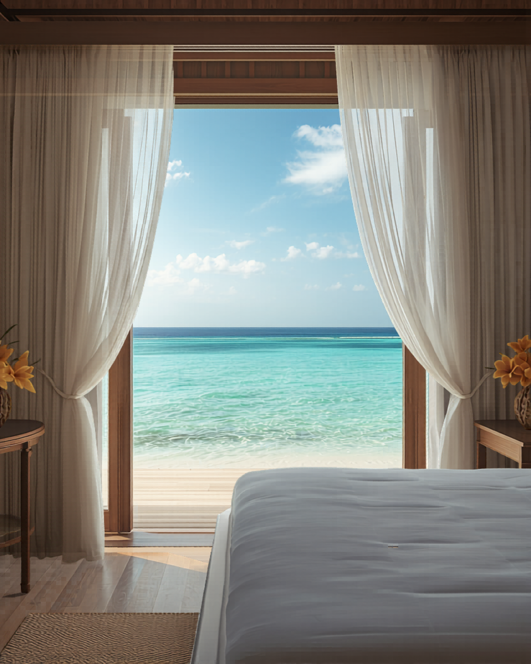 Luxury overwater bungalow experience curated by Melanated Moms Travel